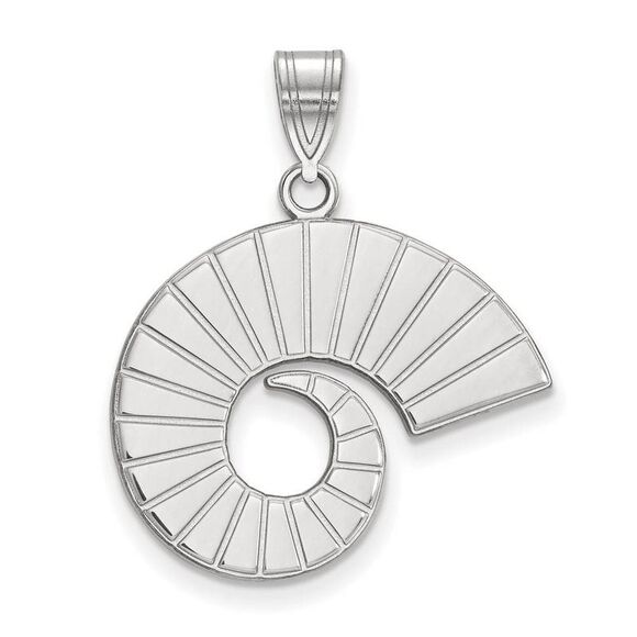14k White Gold Colorado State Large Pendant